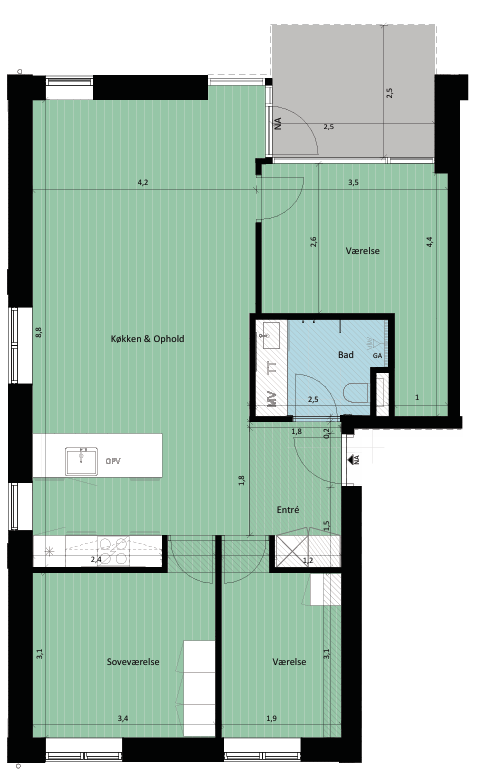 4-room apartment in Malling image 6